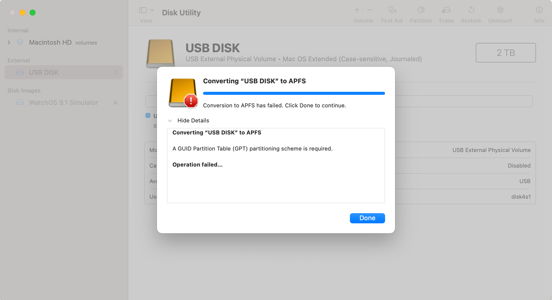 Can not format new external drive to APFS Apple Community