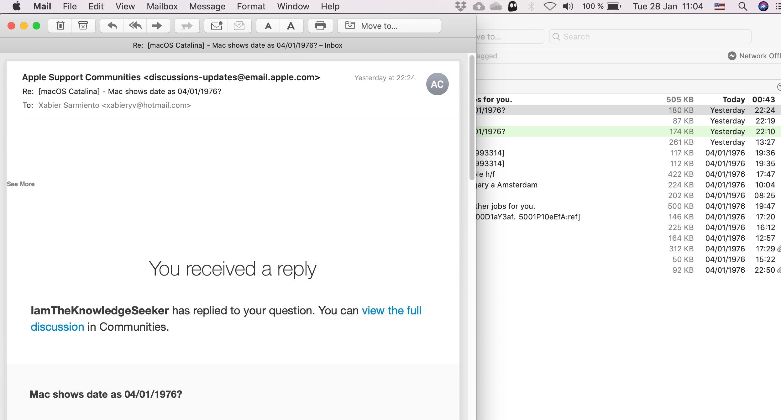 Mac shows date as 04/01/1976? Apple Community
