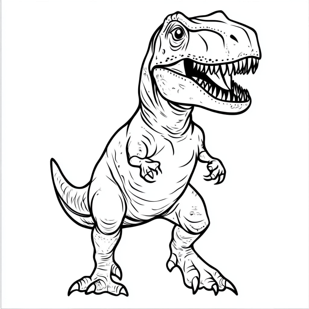 72 T Rex Kleurplaten Laat het creatieve gebrul los!