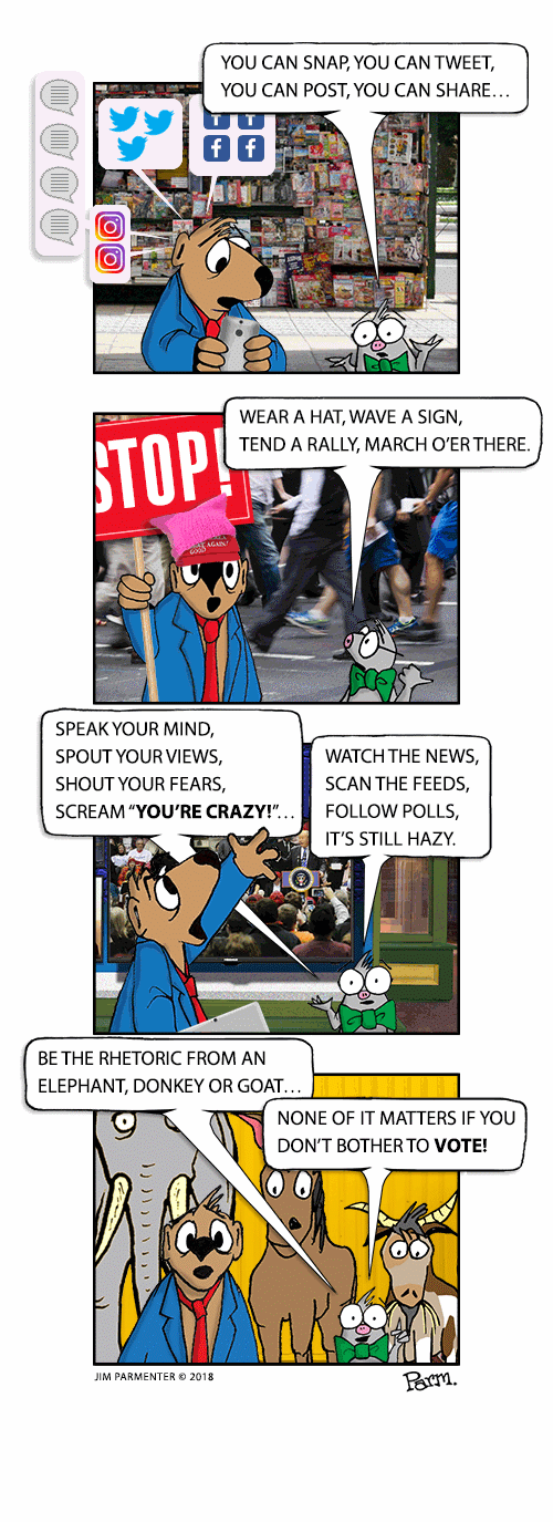 Mo & Mo en Route Just Vote! DISENTANGLEDweb