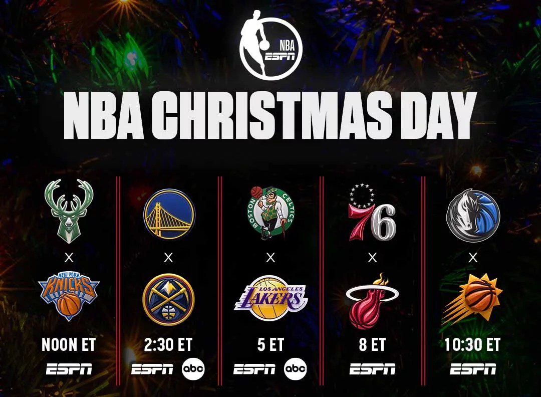Stream NBA Christmas Games Live with Sling TV