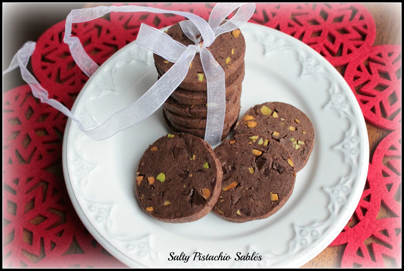 Salted Pistachio Sablés Dish 'n' the Kitchen