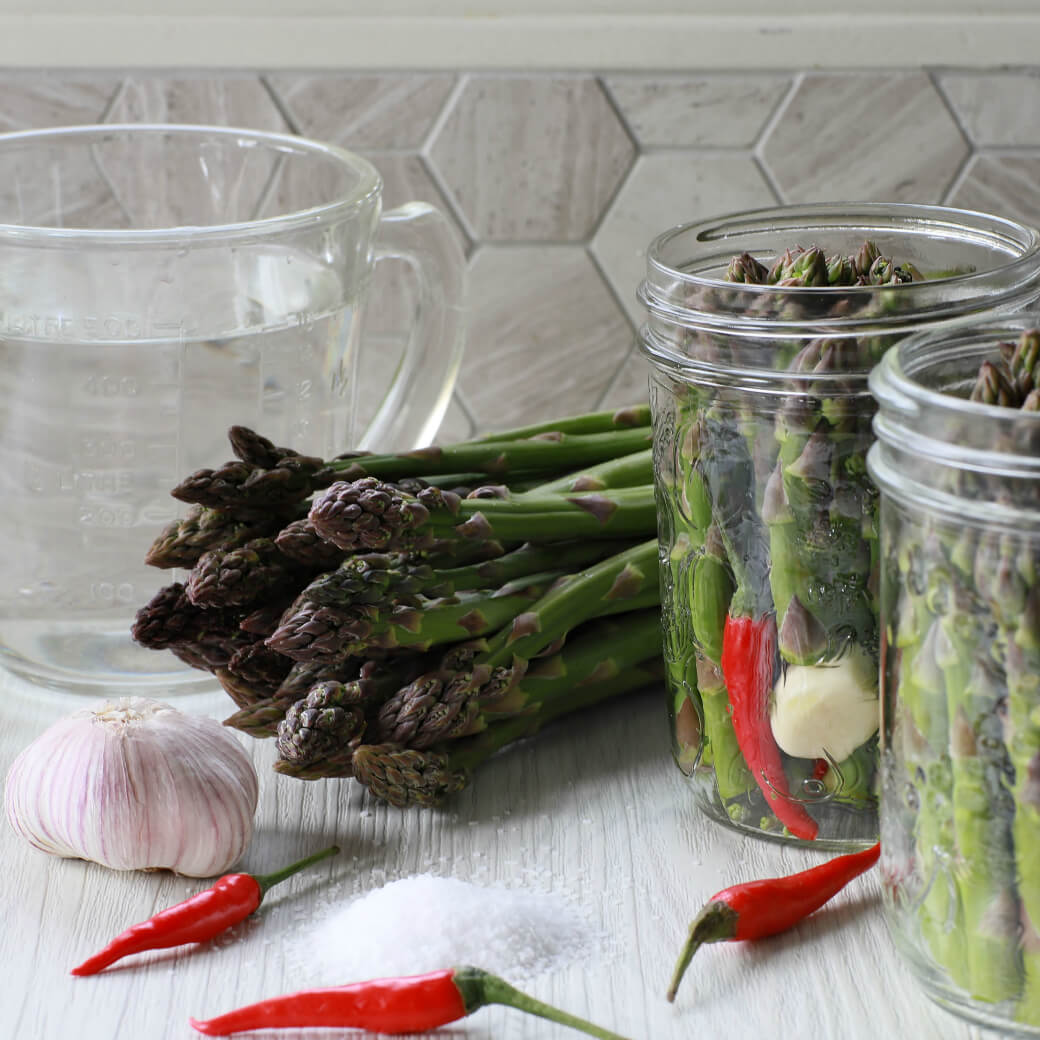 Simple Home Pickled Asparagus Dish 'n' the Kitchen