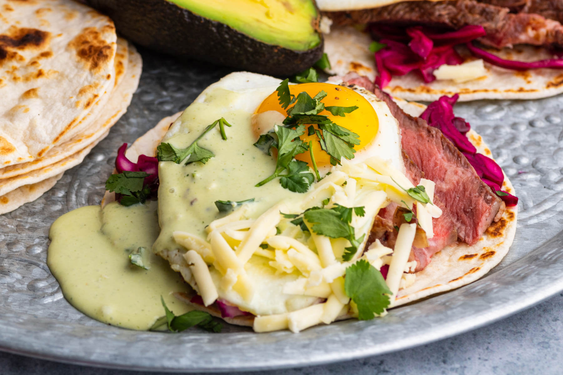Grilled Steak and Egg Tacos Dish 'n' the Kitchen