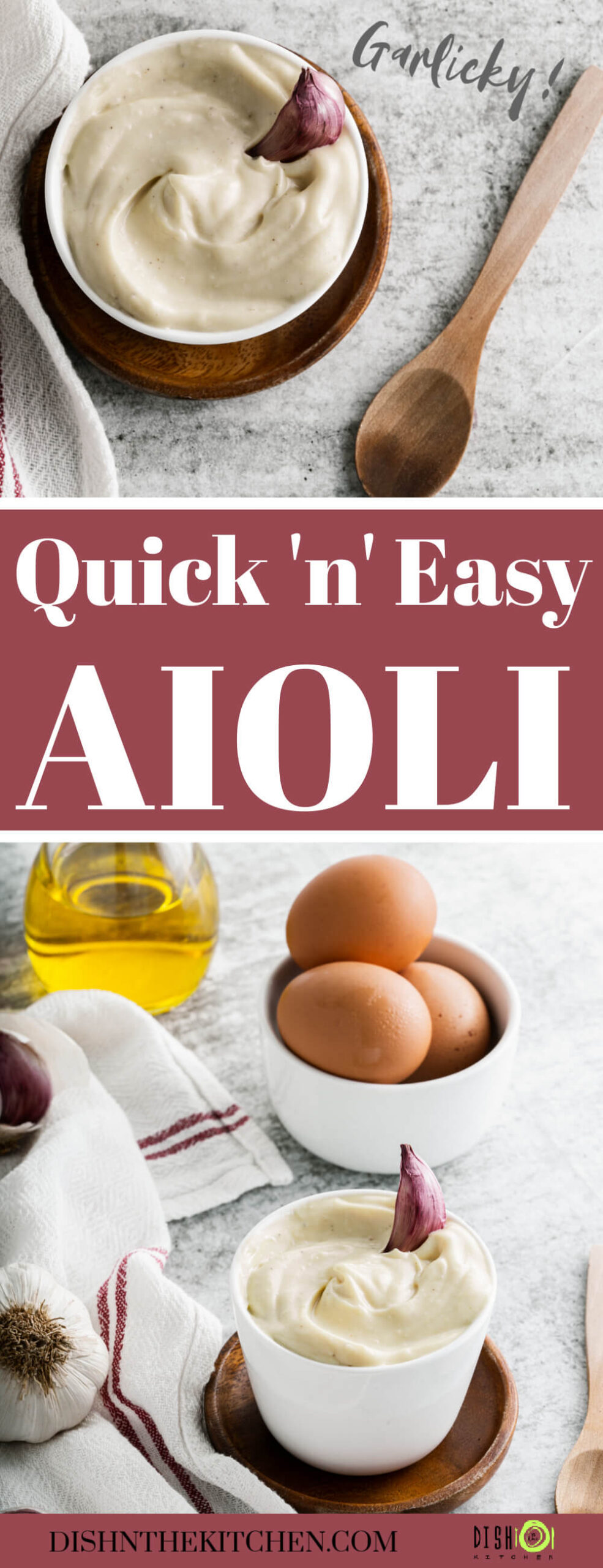 How to Make Homemade Aïoli Dish 'n' the Kitchen