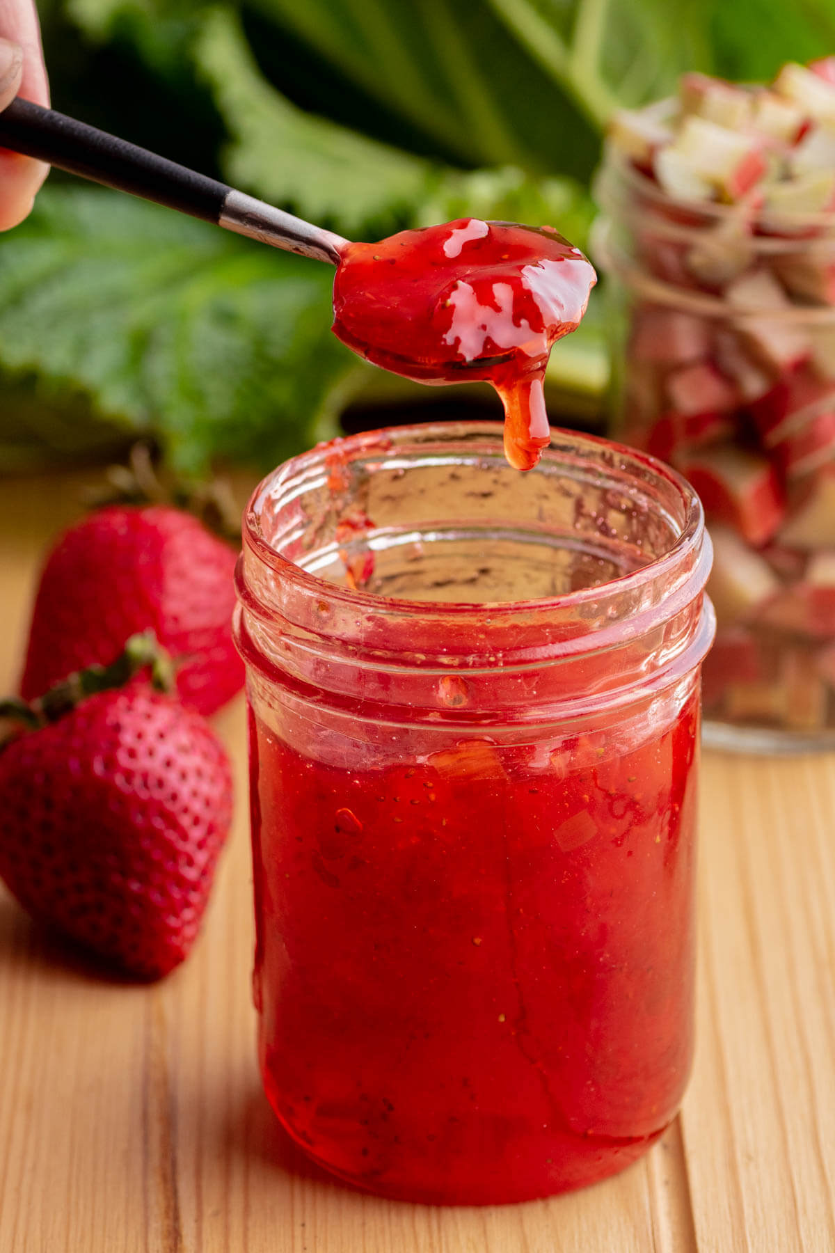 Homemade Strawberry Rhubarb Jam Dish 'n' the Kitchen