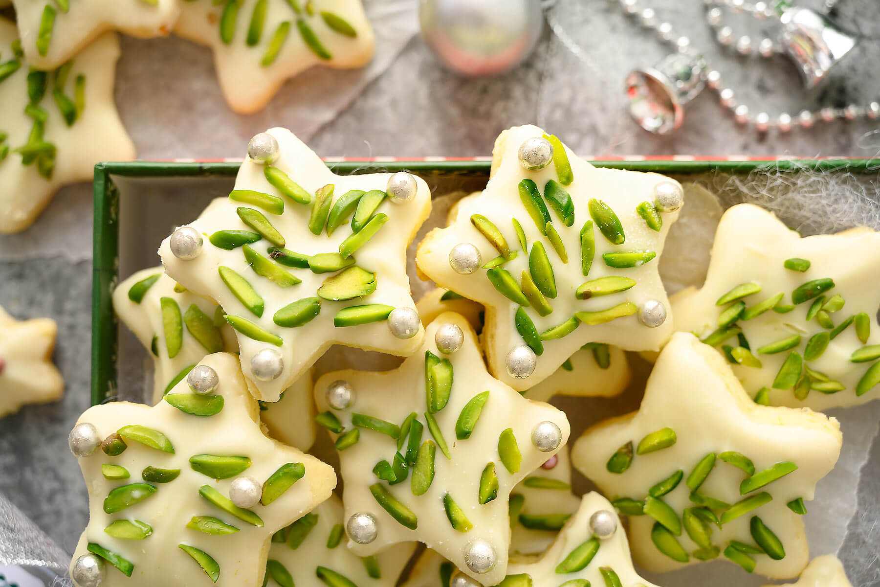 Pretty Dipped Sugar Star Cookies Dish 'n' the Kitchen