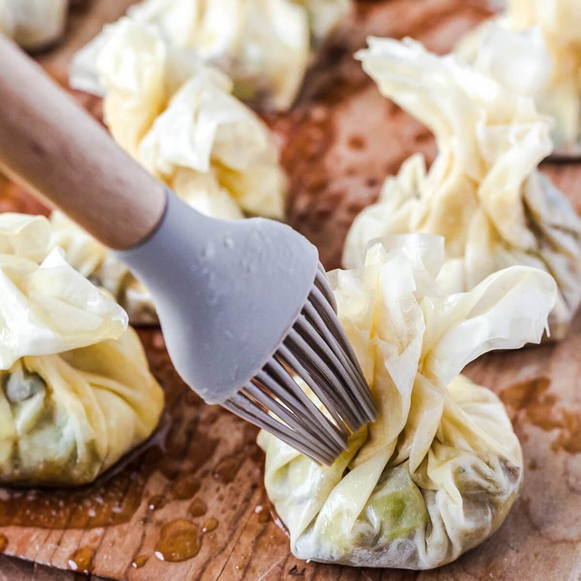 Mushroom Goat Cheese Filo Pastry Parcels Dish 'n' the Kitchen