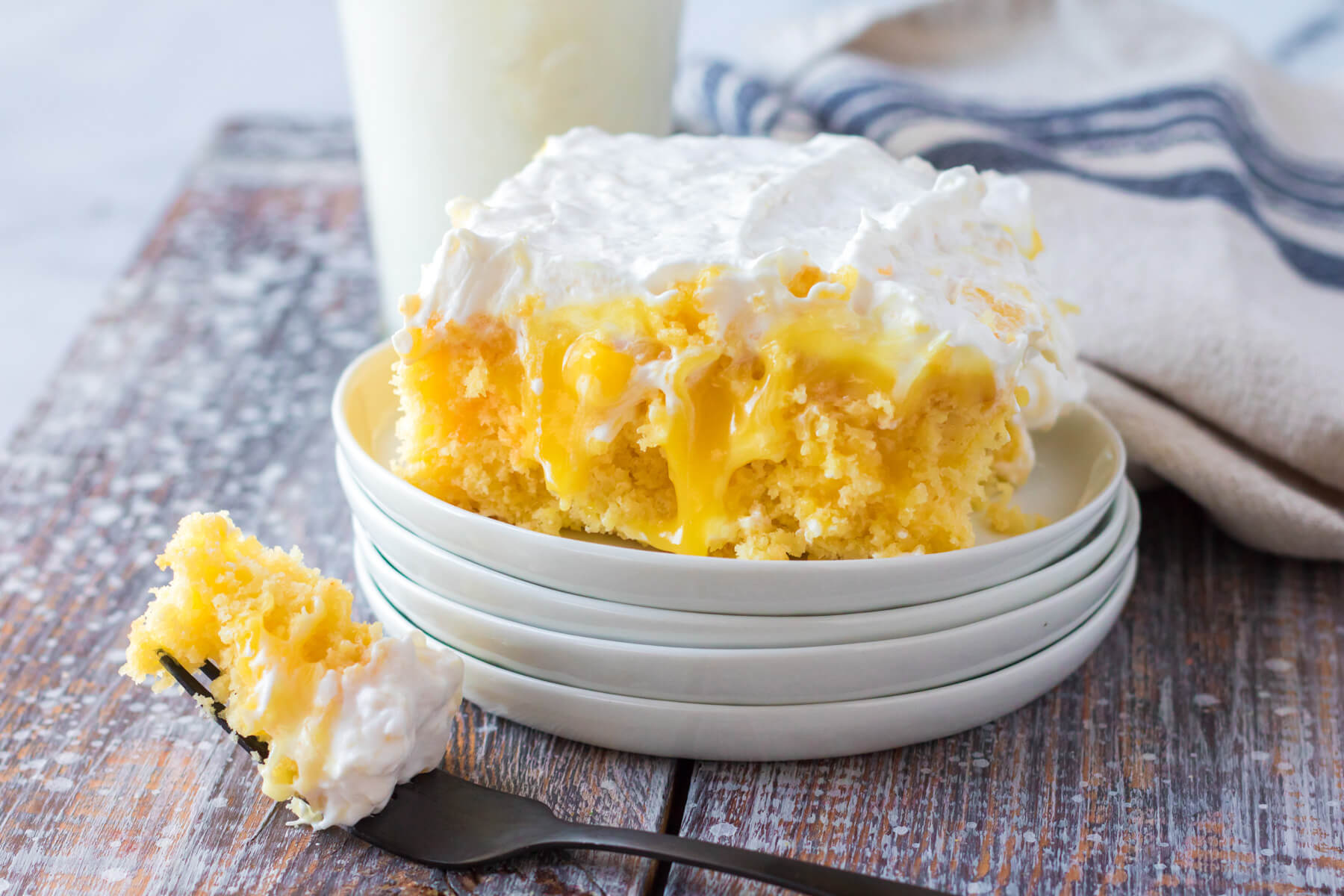 Pineapple Poke Cake Dish 'n' the Kitchen