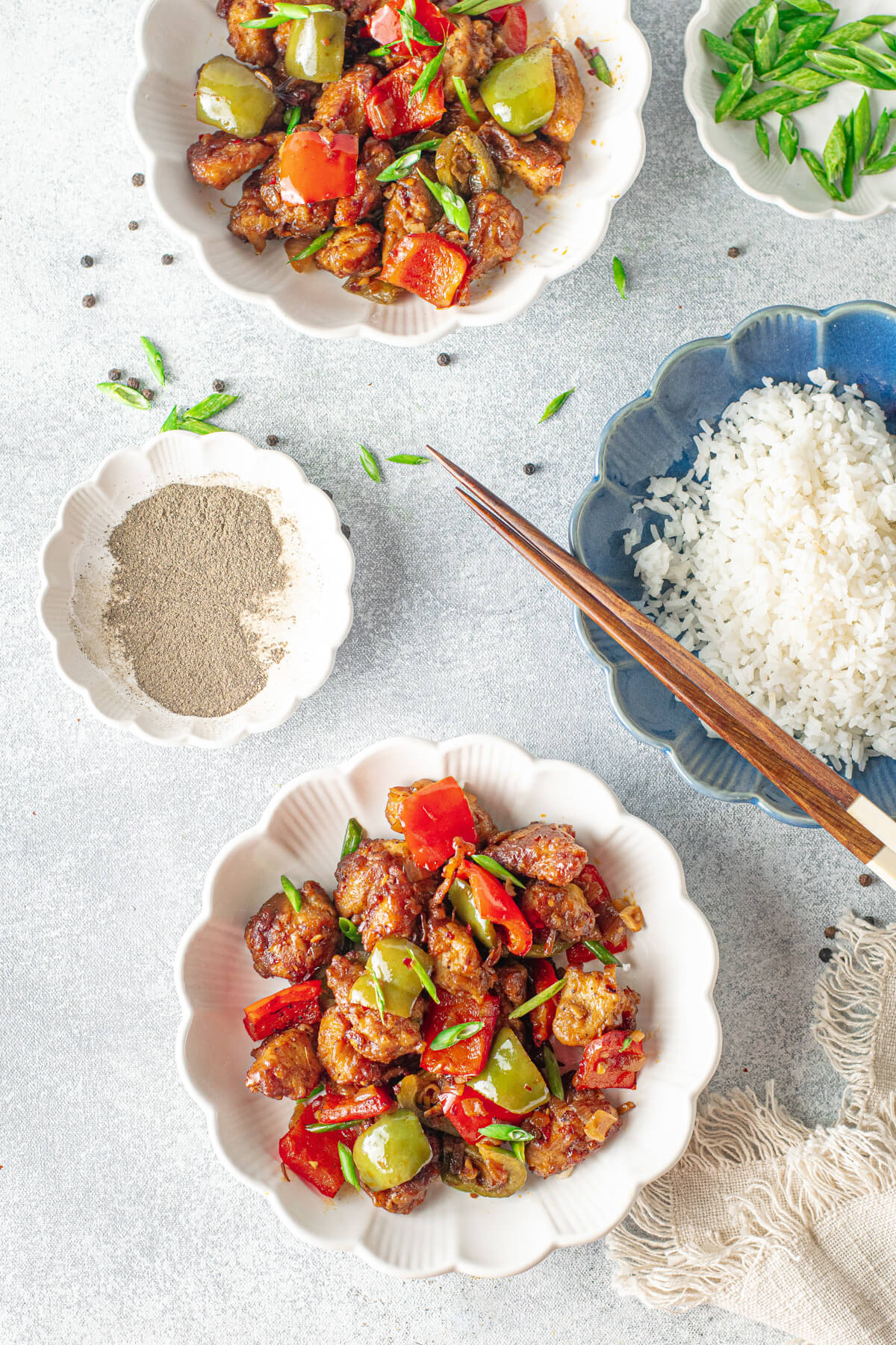 Black Pepper Chicken Stir Fry Dish 'n' the Kitchen