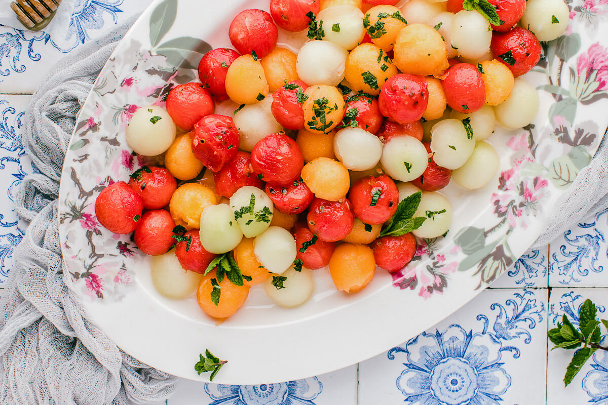 Summer Melon Salad Dish 'n' the Kitchen
