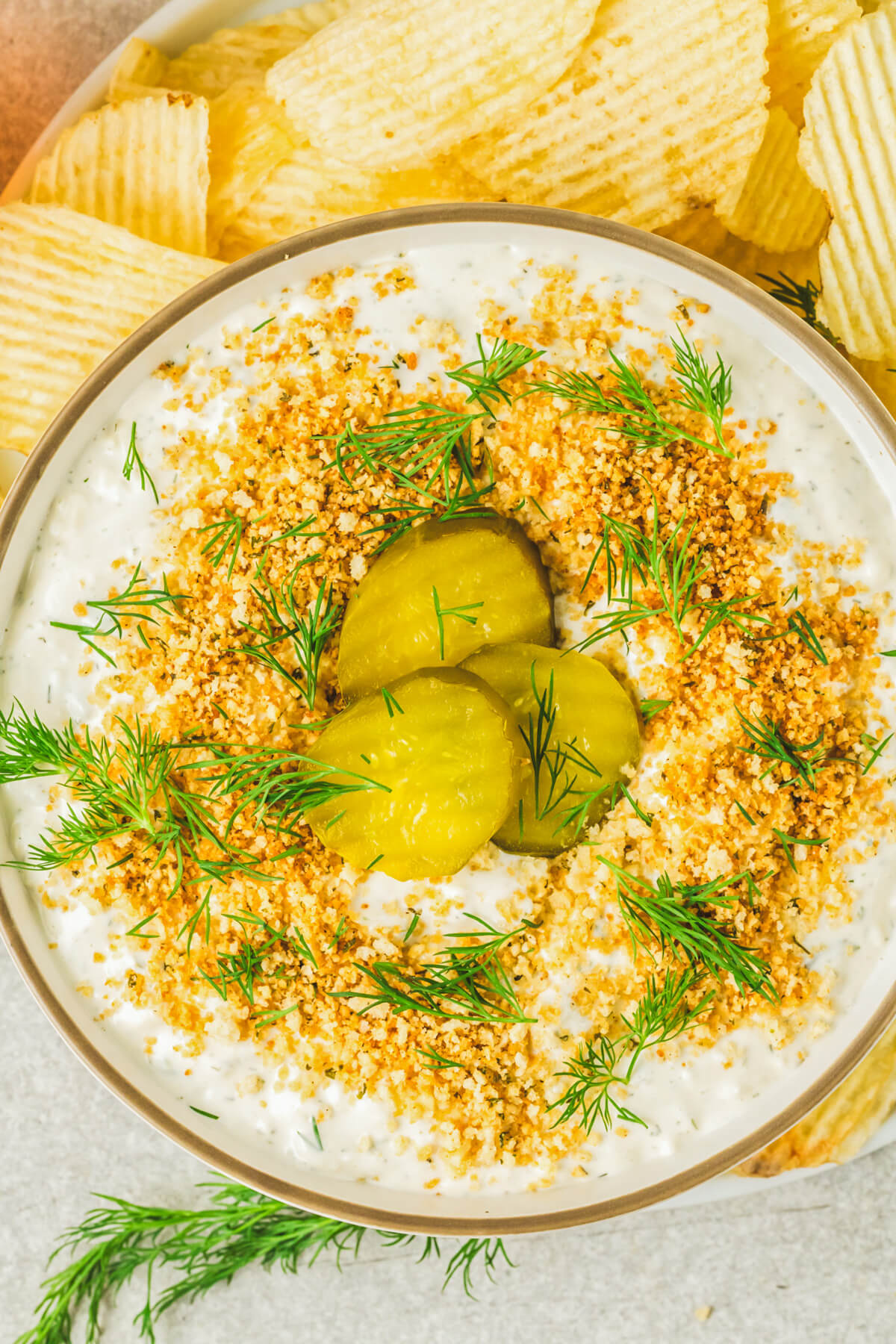Fried Dill Pickle Dip Dish 'n' the Kitchen