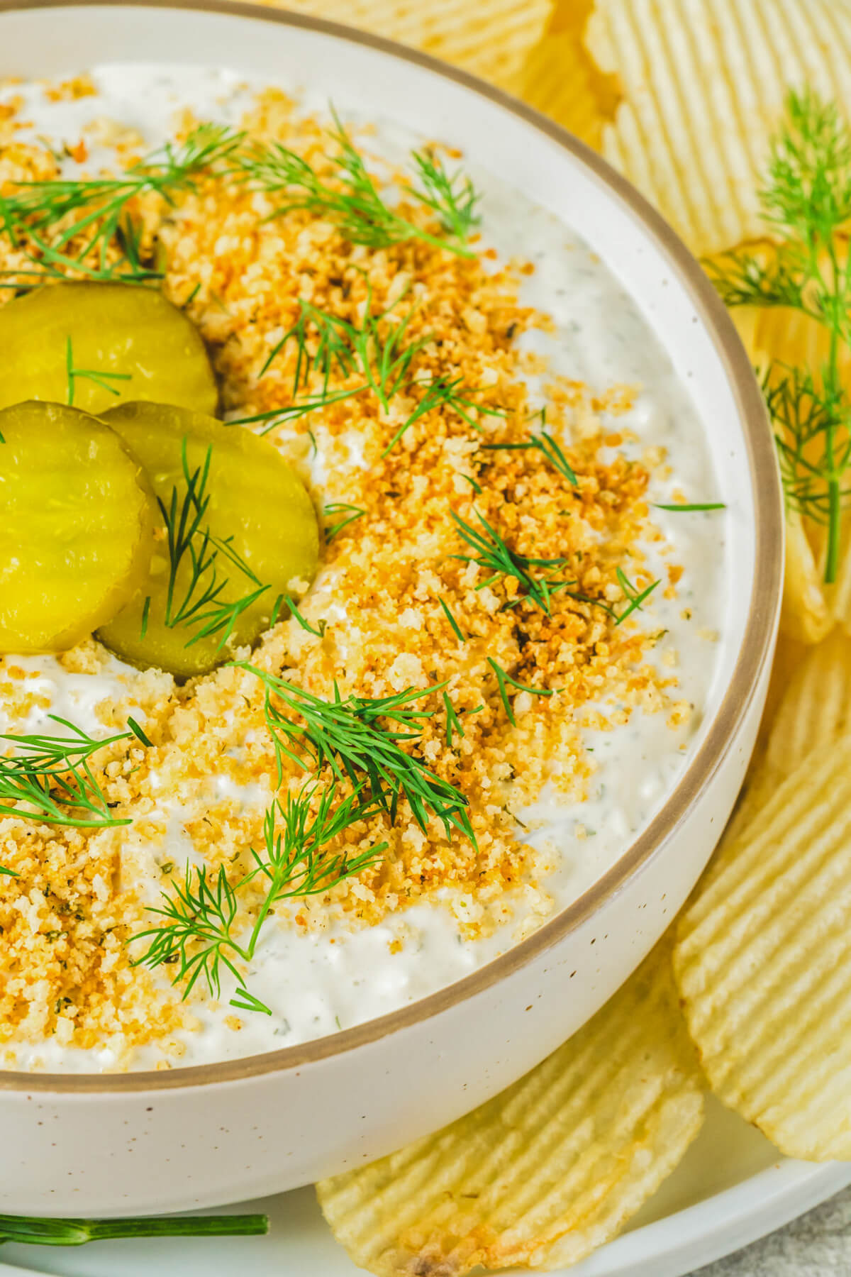 Fried Dill Pickle Dip Dish 'n' the Kitchen
