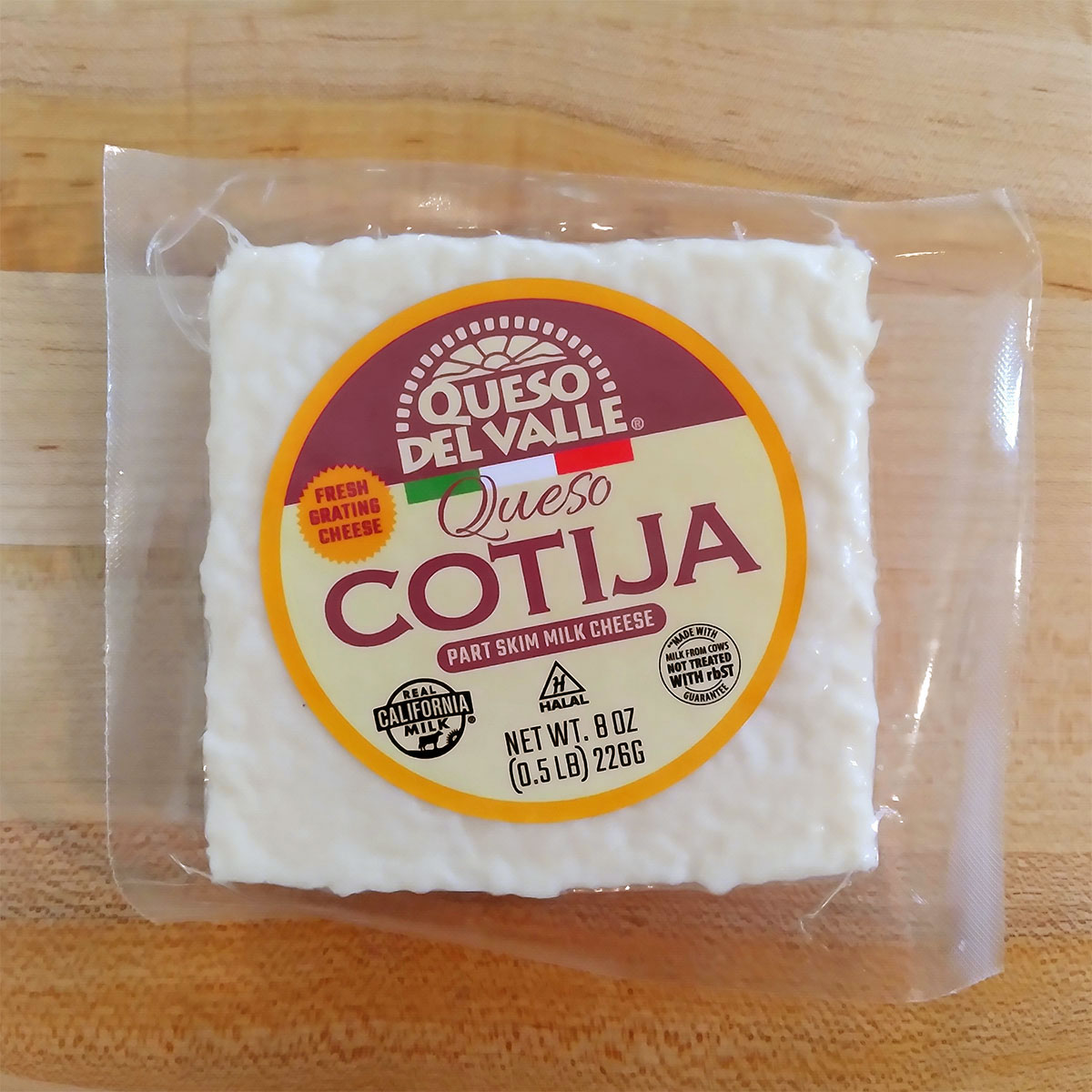 Queso Cotija Fresh Grating Cheese (8 oz.) Queso Del Valle Di