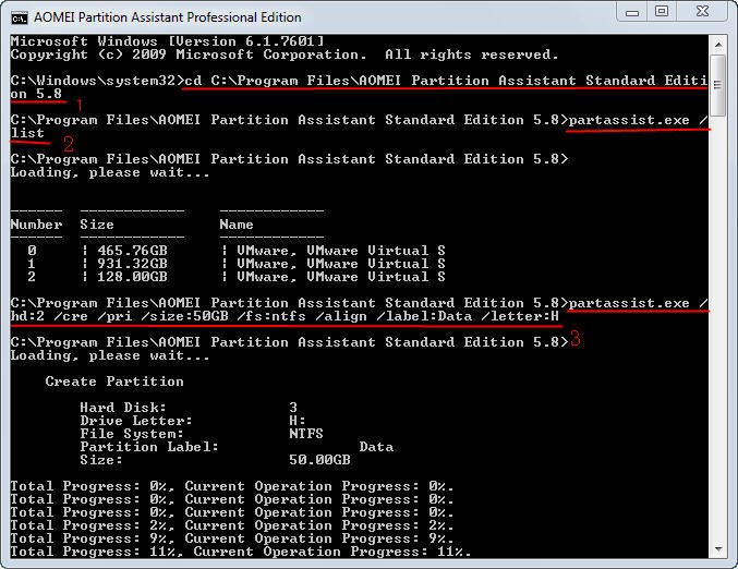 Using Microsoft Diskpart To Create Single Partition On