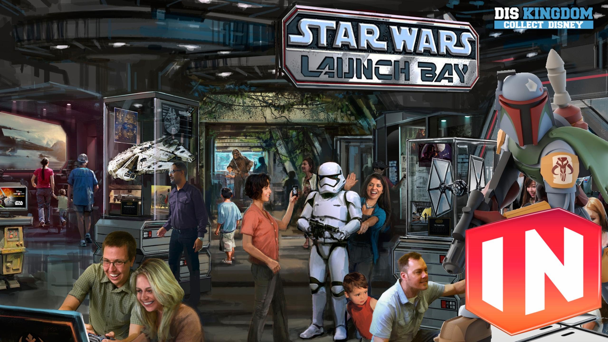 Star Wars Launch Bay Exclusive Disney Infinity 3.0 Toy Box Trials