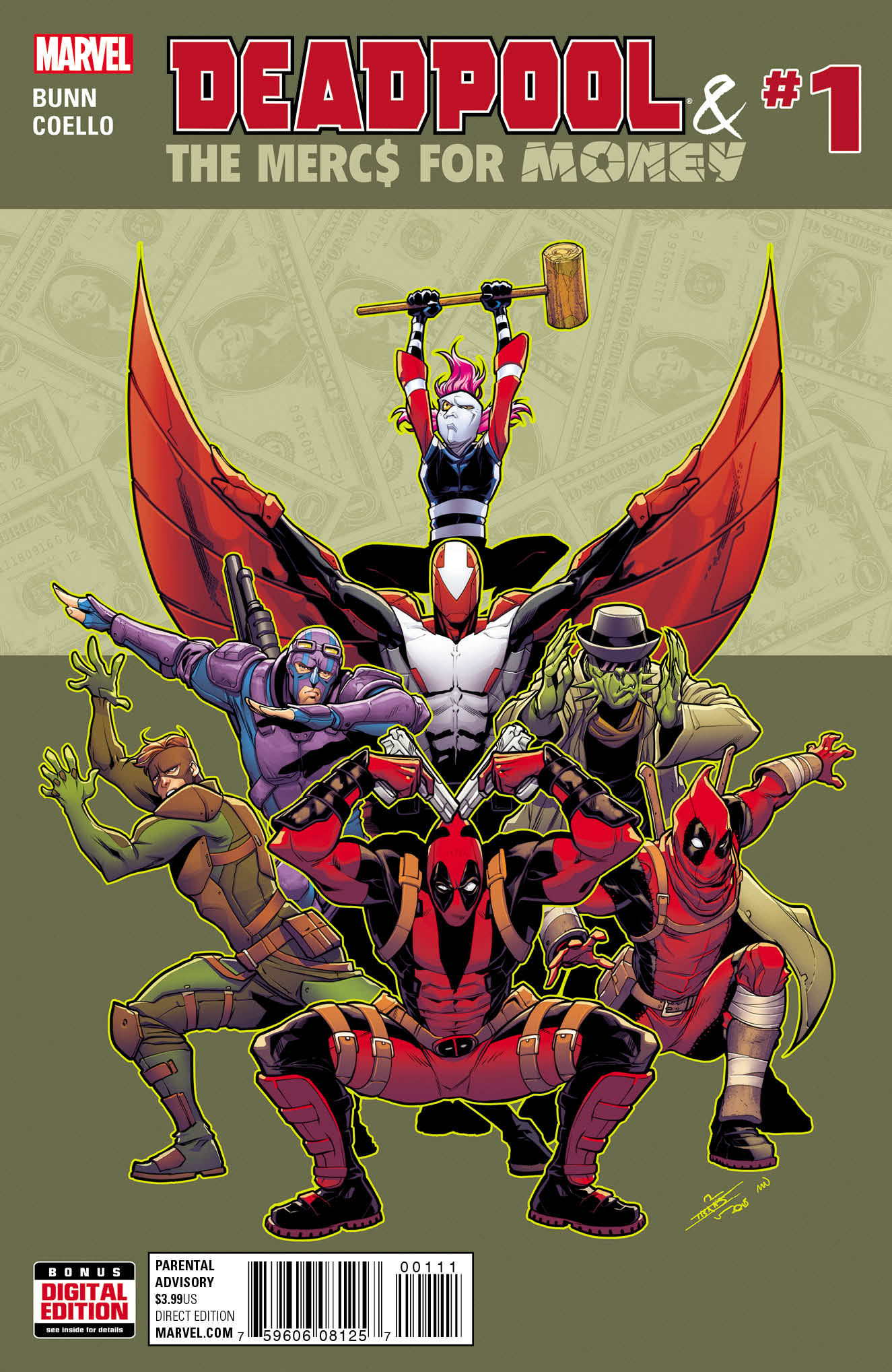Here Comes the Money in DEADPOOL AND THE MERCS FOR MONEY 1