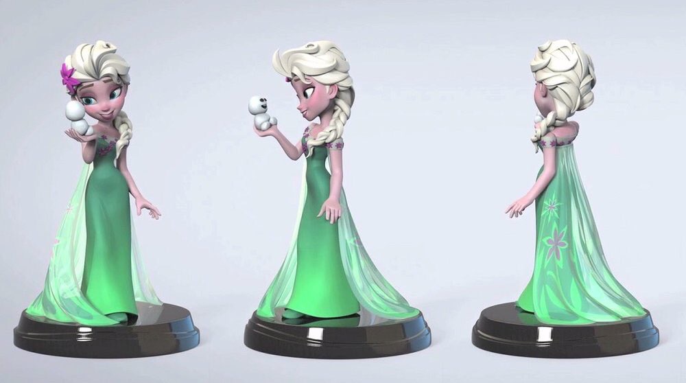 Cancelled Frozen Fever Elsa Disney Infinity Premium Format Design