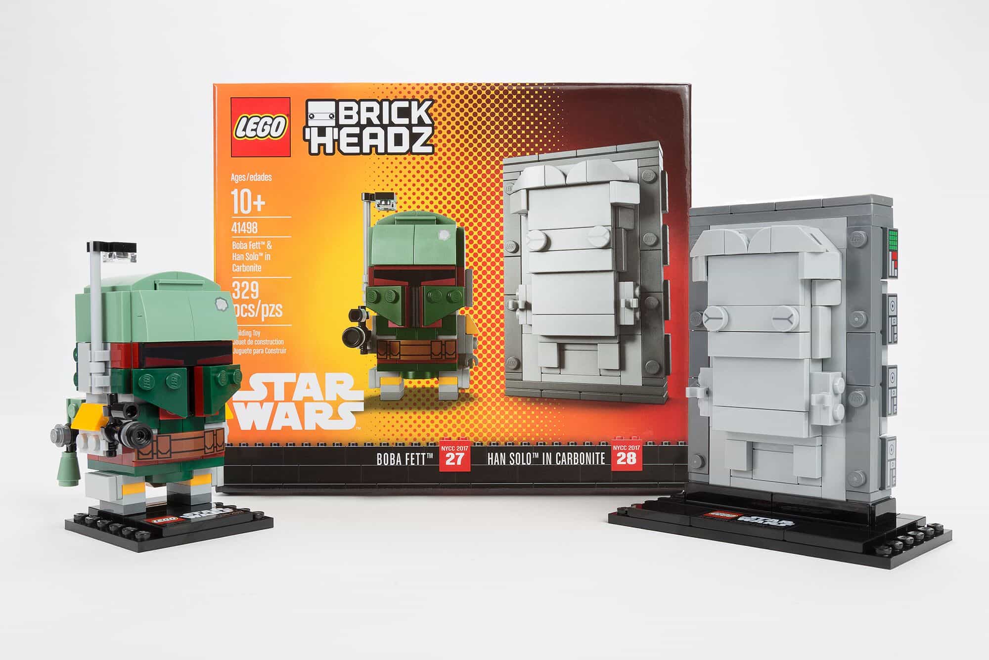 LEGO Star Wars Boba Fett & Han Solo In Carbonite BrickHeadz NYCC Exclusive Revealed