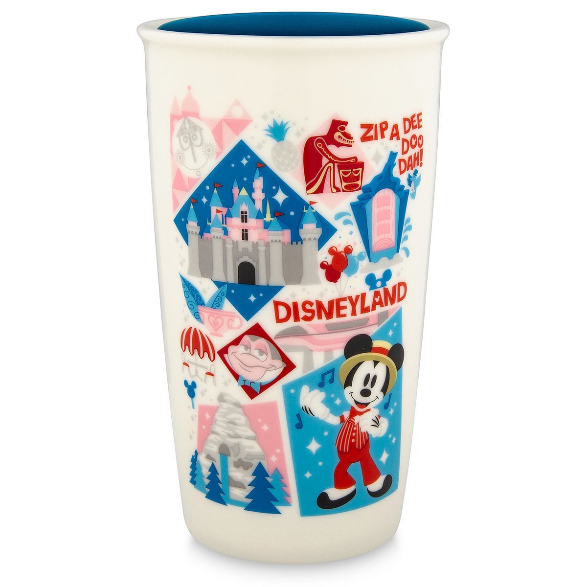 Starbucks Disney Parks Christmas 2023 Ceramic Tumbler Coffee Mug Disneyland & Walt Disney World Starbucks Ceramic Travel Tumbler