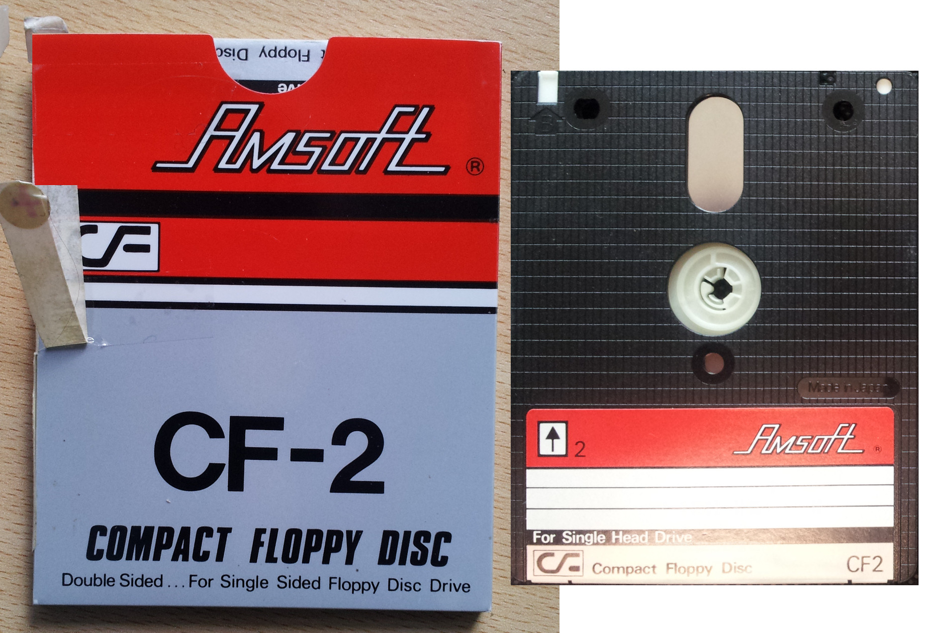 Disk Image from Amsoft CF2 Floppy disk by Maxell and Amstrad