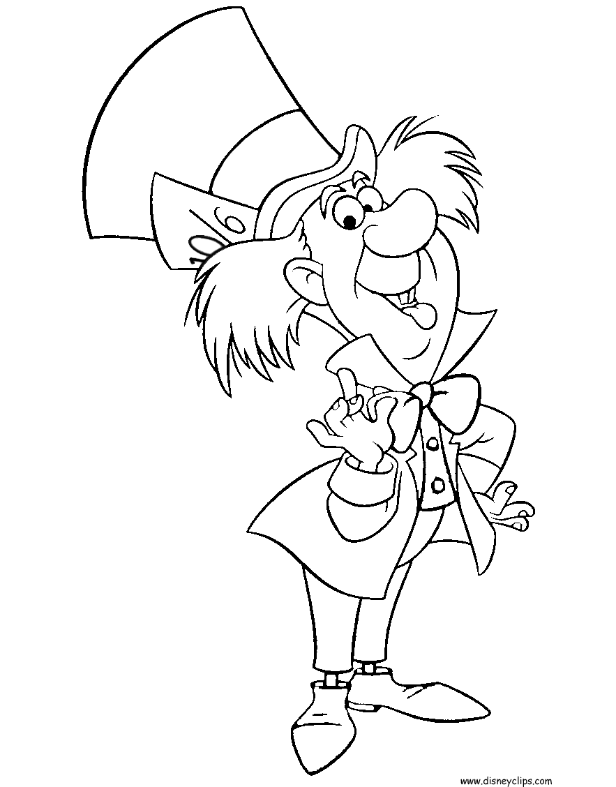 Kids-n-fun.com 16 coloring pages of Alice in Wonderland