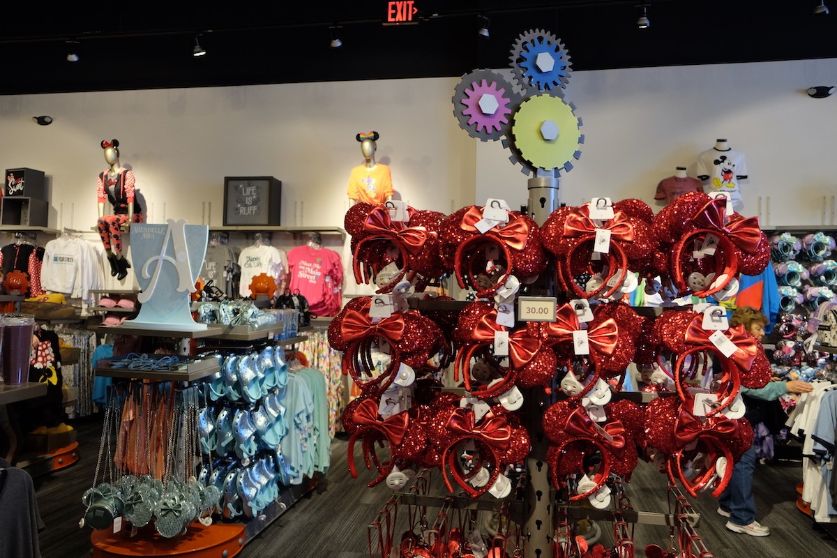 As Epcot's major transformation continues as the largest souvenir shop in the park - Mouse Gear -  has been closed and relocated to a smaller site in Innoventions East, behind the Electric Umbrella. 
