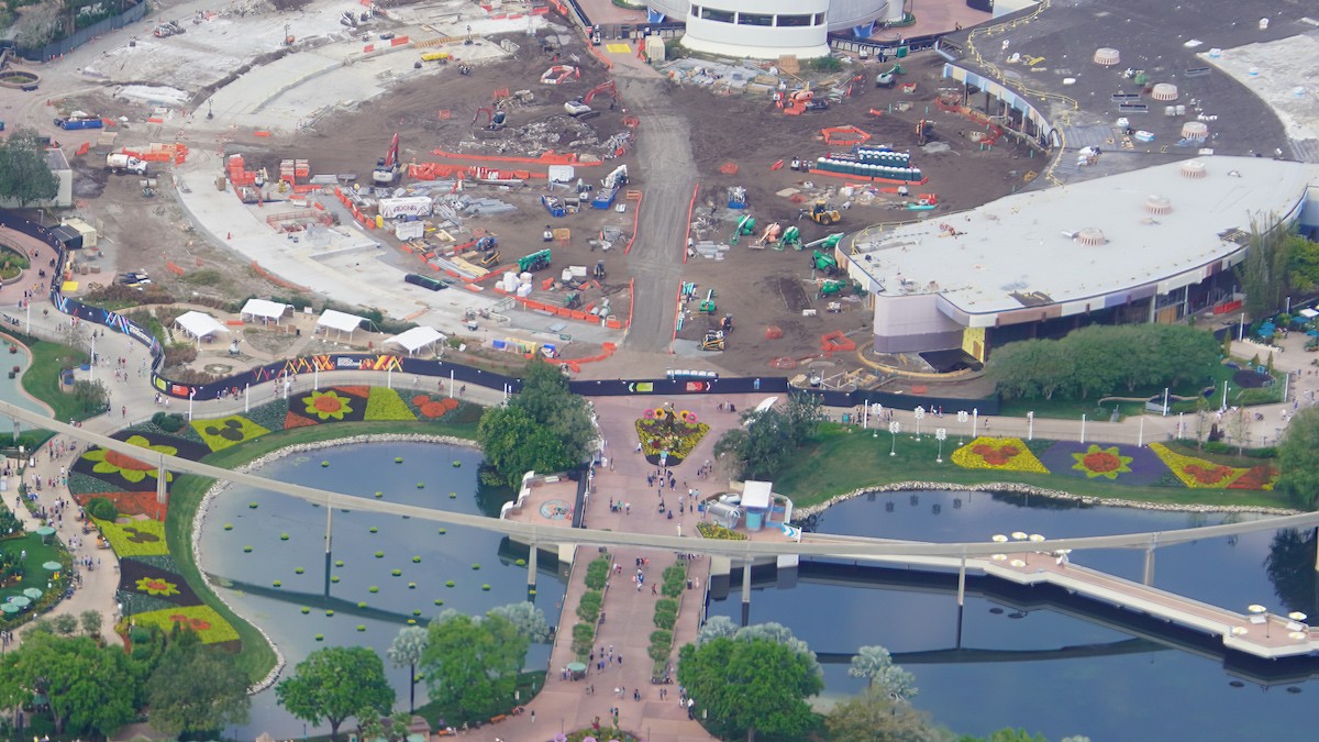 Photos Innoventions West at Epcot completely torn down