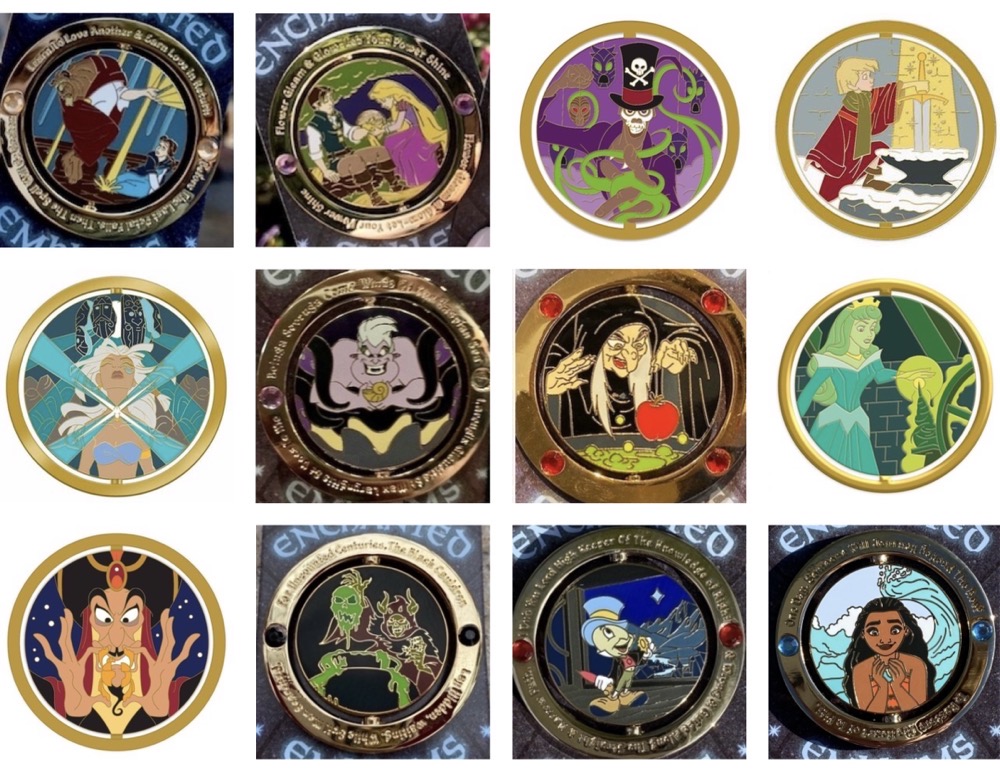 Complete Enchanted Emblems Disney Pin Collection Disney Pins Blog