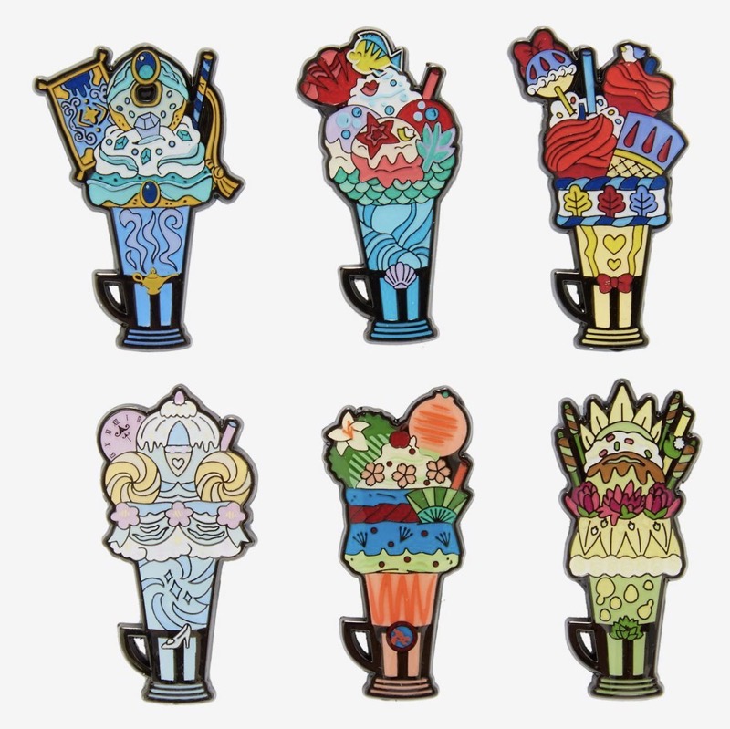 Disney Princess Milkshake Blind Box Pin Set at Hot Topic Disney Pins Blog