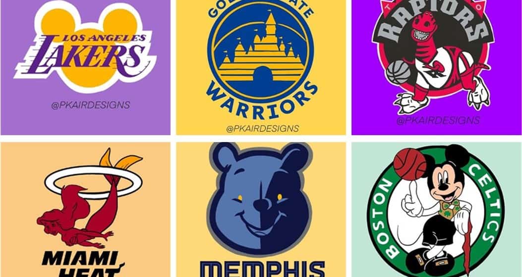 MustSee! Artist Creates DisneyInspired NBA Logos •