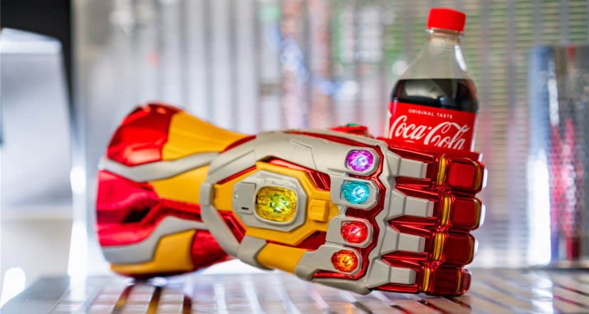 Disney's New Iron Man's Infinity Gauntlet Takes Drinking Coke to a New