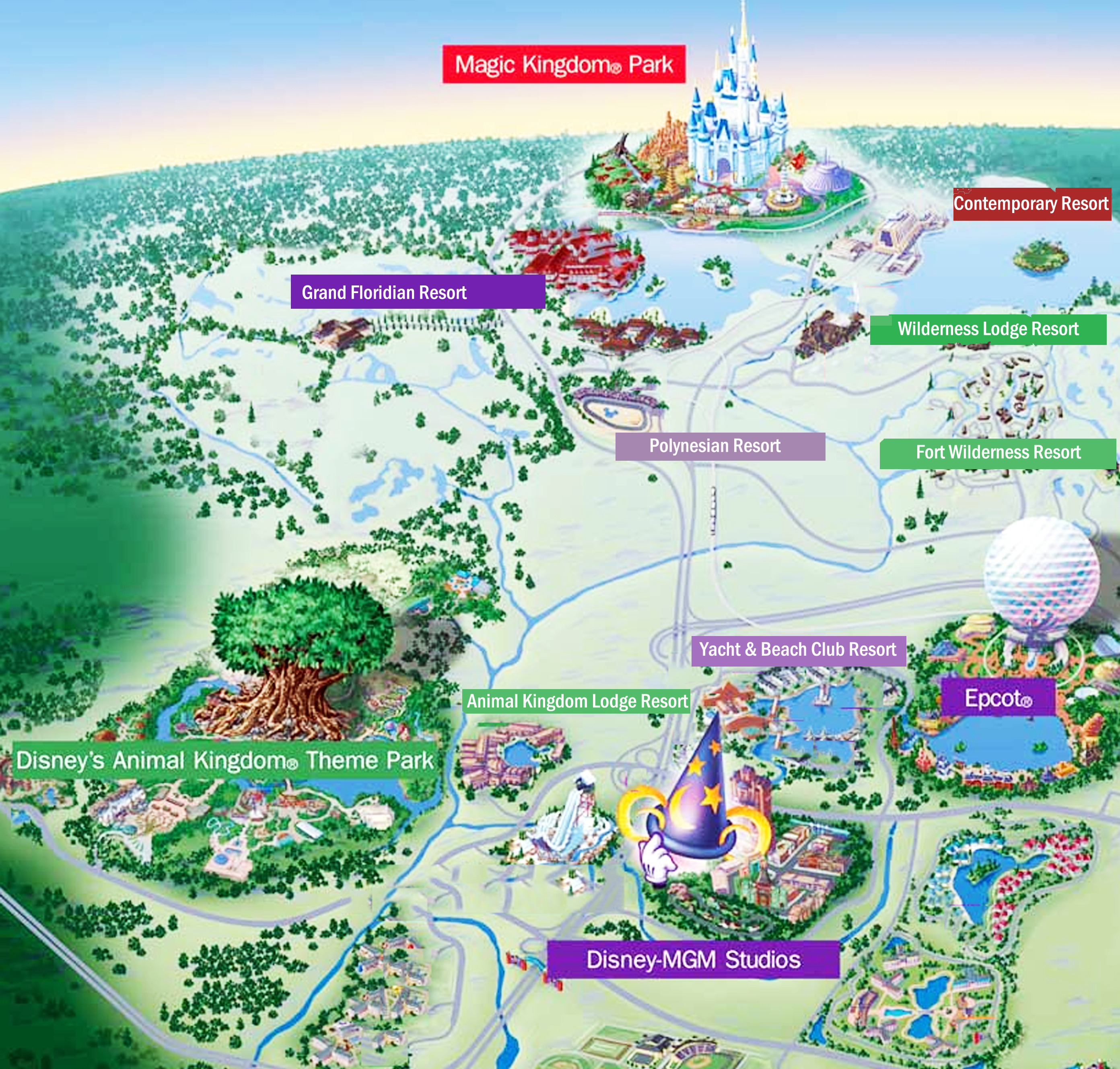 Disney World Interactive Map Craig & Kathy's Disney World