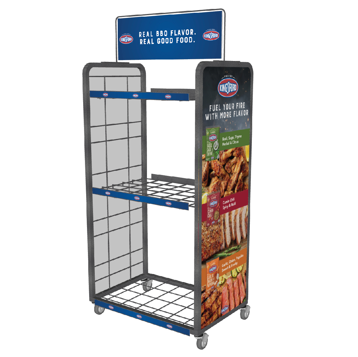 Kingsford 2022 Small Rolling Rack Displays Builds
