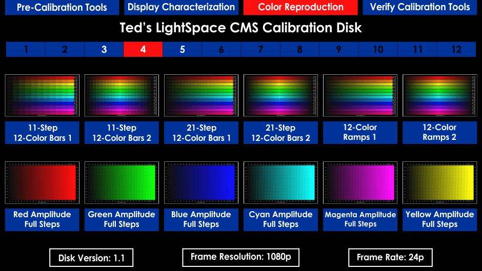 Ted's LightSpace CMS Calibration Disk / ColourSpace / LightSpace Main