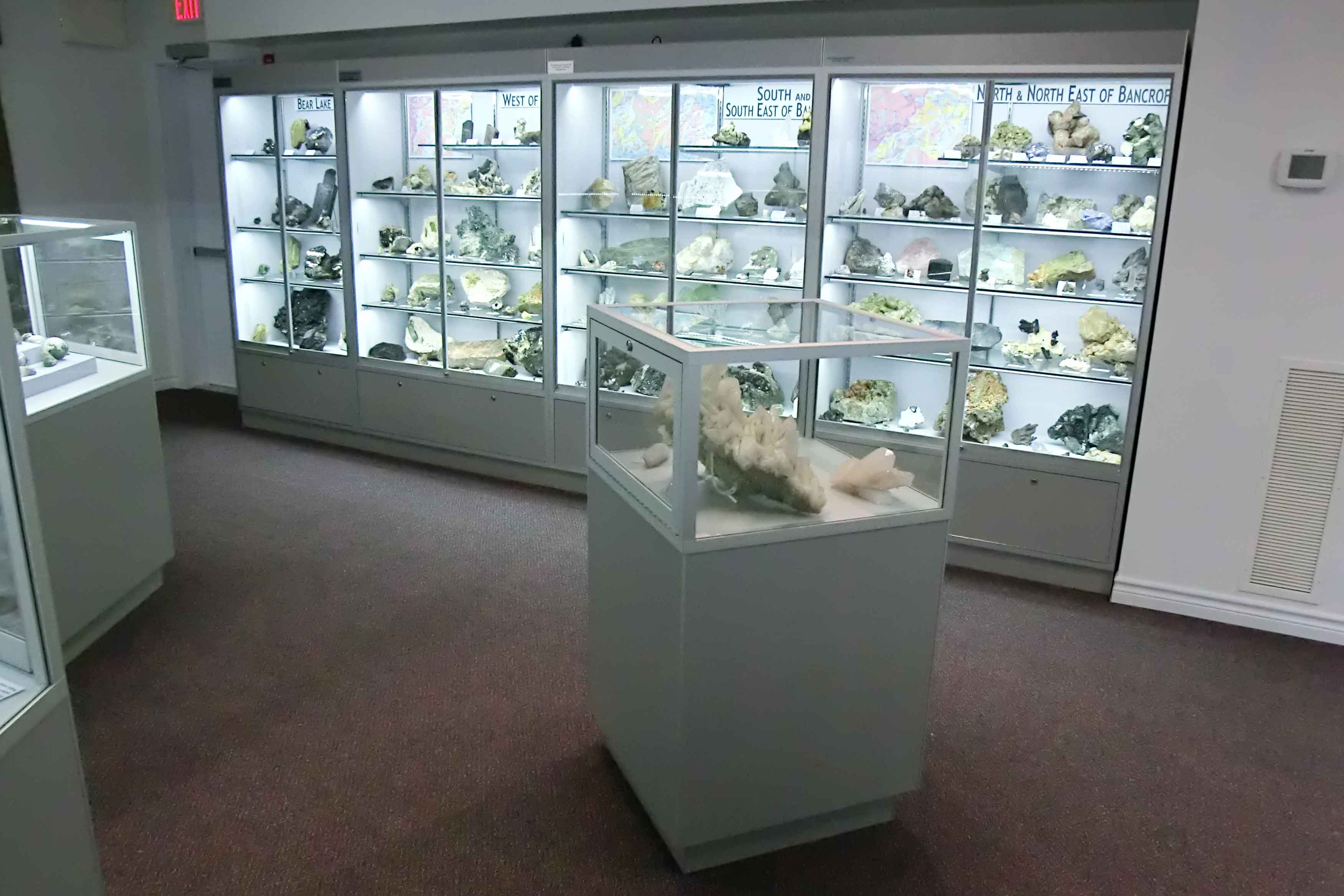Bancroft Mineral Museum Bancroft, Ontario Display Case Canada