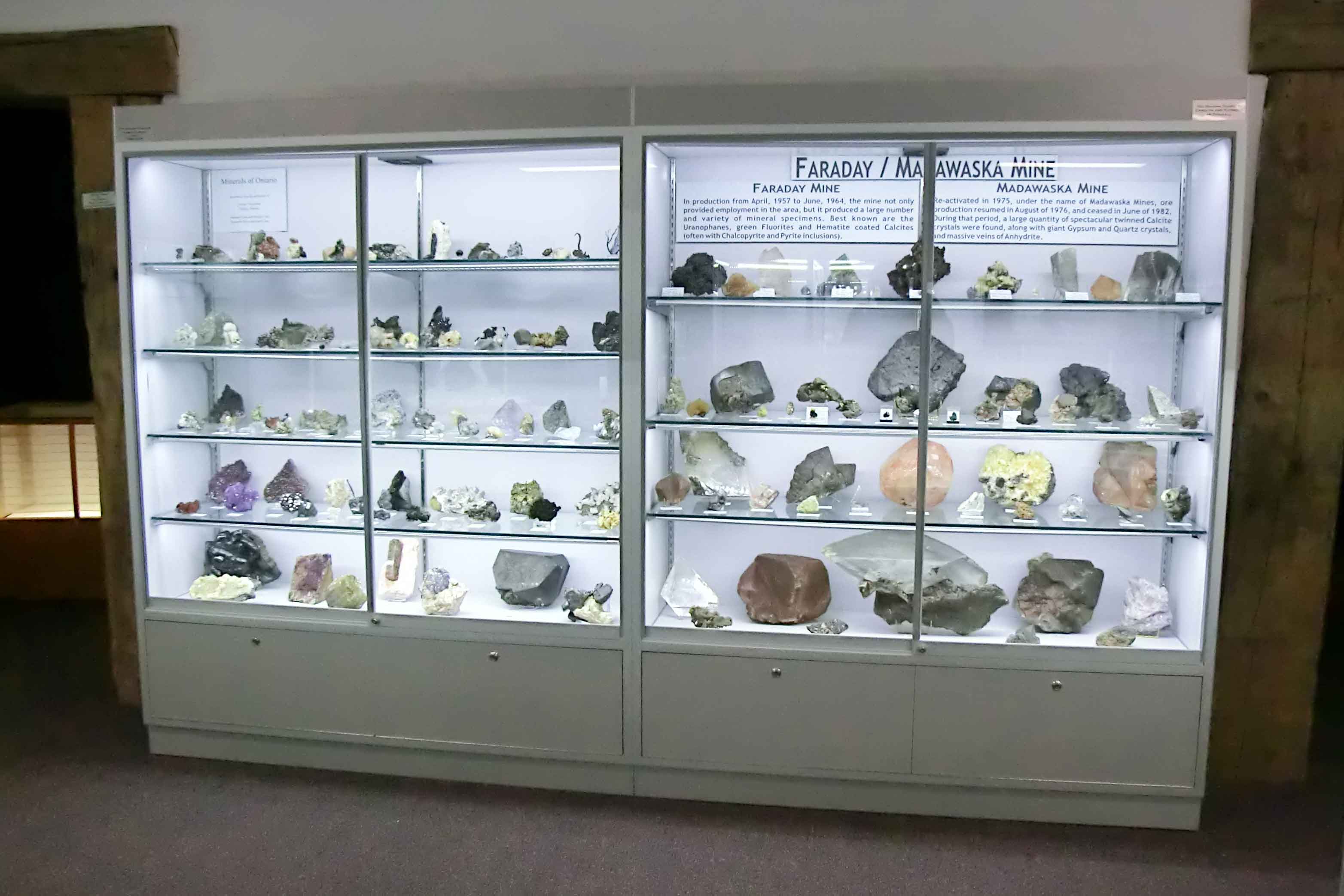 Bancroft Mineral Museum Bancroft, Ontario Display Case Canada