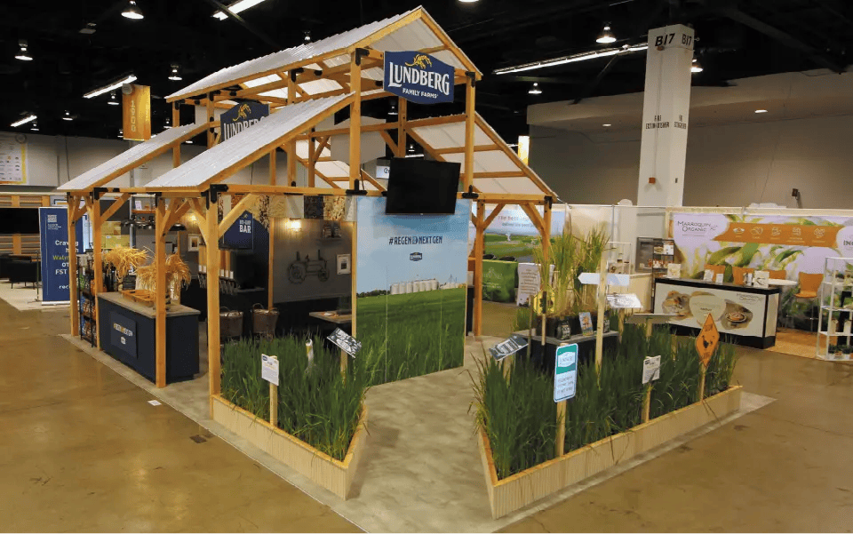 Sustainable Trade Show Booth Design Lundberg Family Farms