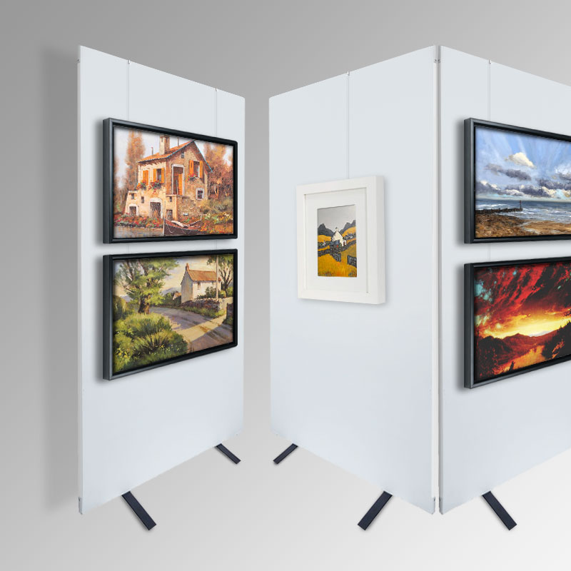 Art Display Panel Hire or Buy Heavy Picture Hanging Display Easels UK