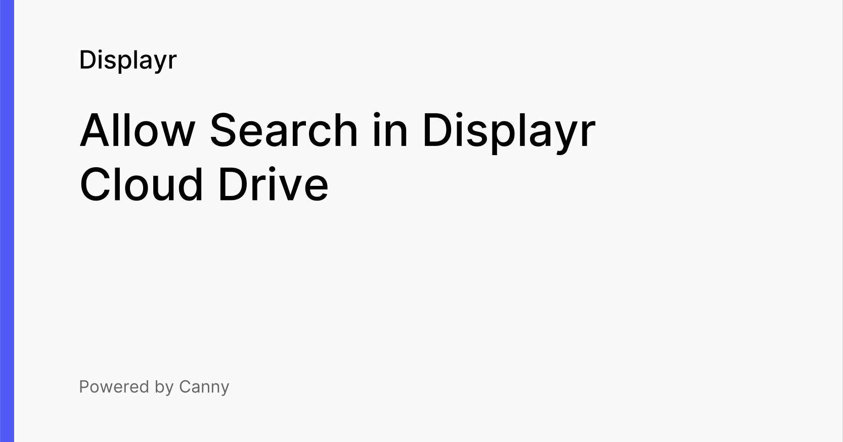 Allow Search in Displayr Cloud Drive Voters Displayr