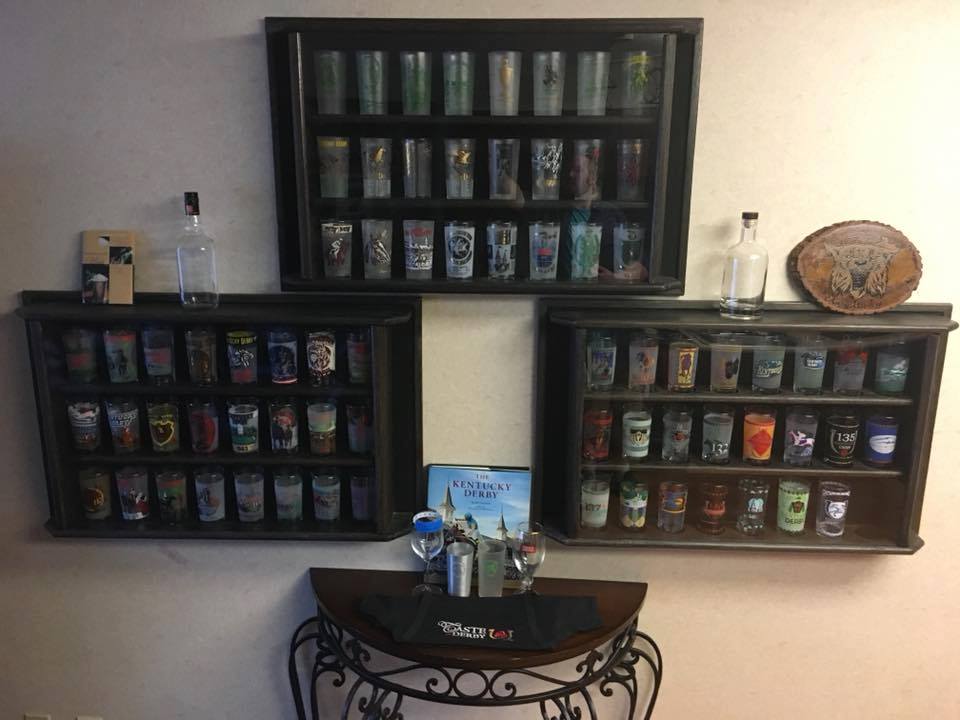 Kentucky Derby Mint Julep Glasses Display Shack