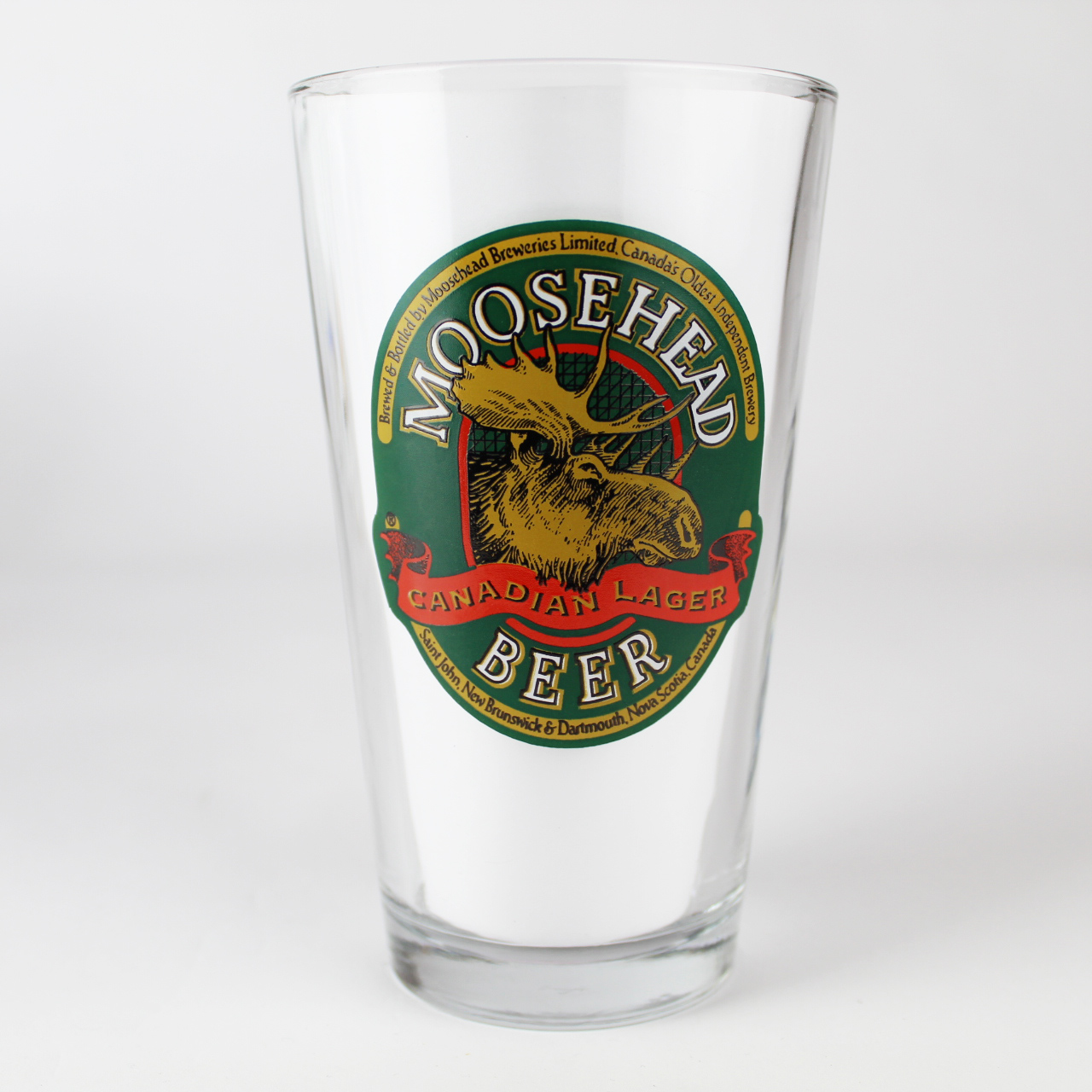 Beer Pint Glass Moosehead Canadian Lager Display Shack