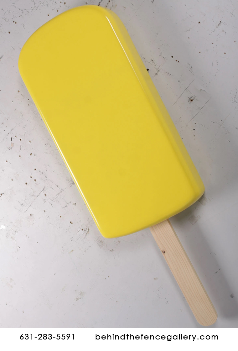 Giant Wall Hanging Lemon Ice Cream Popsicle Statue Giant Wall Hanging