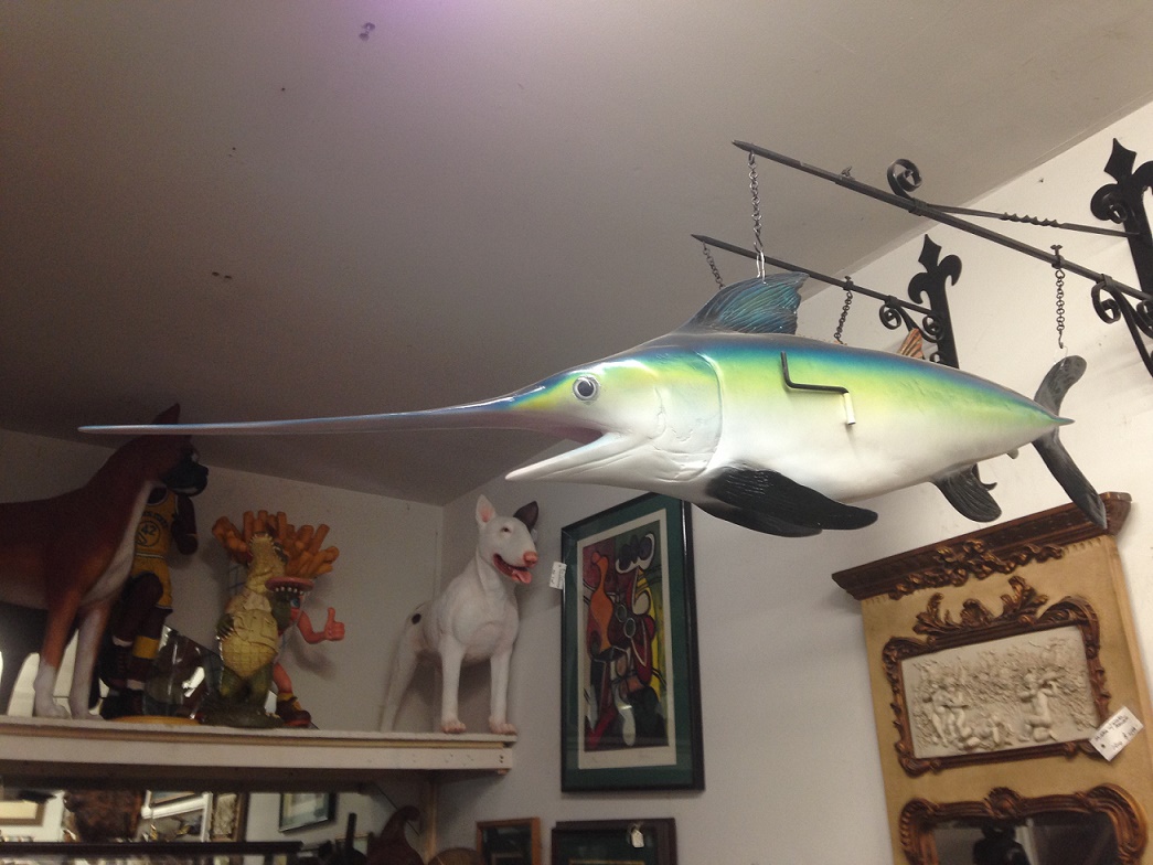 Marlin Wall Mount Marlin Wall Mount [SEA1445Y] 299.99 , Life size fiberglass statues
