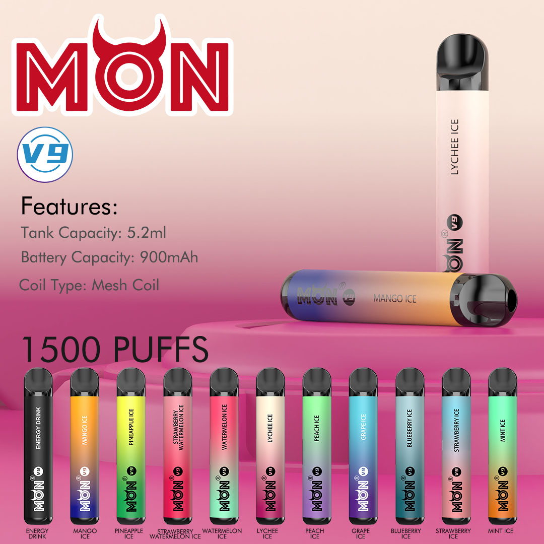 1500 Züge Einwegpod Vape Online Vape Shop Kaufen Sie Mon V9