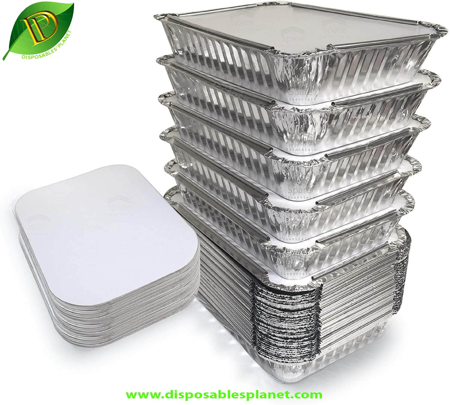 Aluminium Packing Box 250gm with lid Disposables