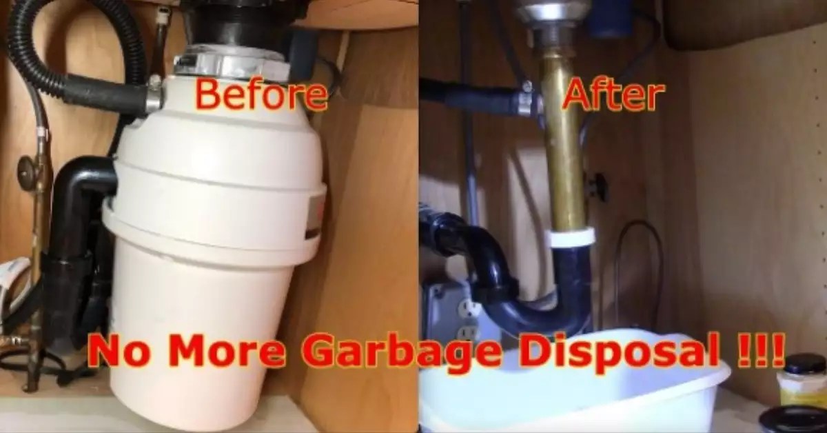 How To Remove Garbage Disposal And Replace With Drain Pipe Disposal Clean