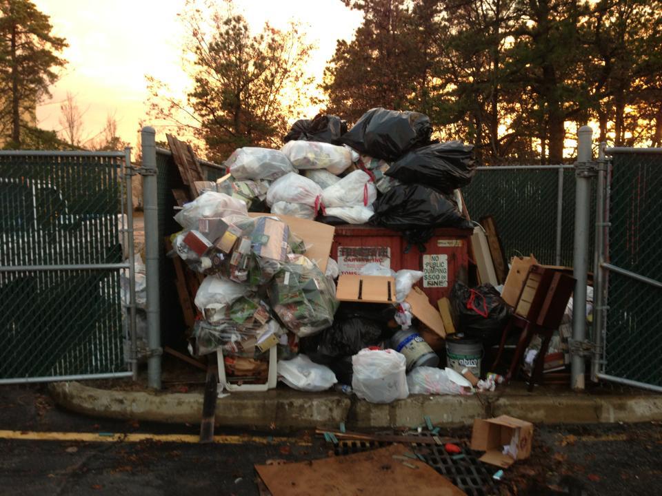 Why Is There Some Trash Stuck In The Bottom Of My Rolloff Dumpster