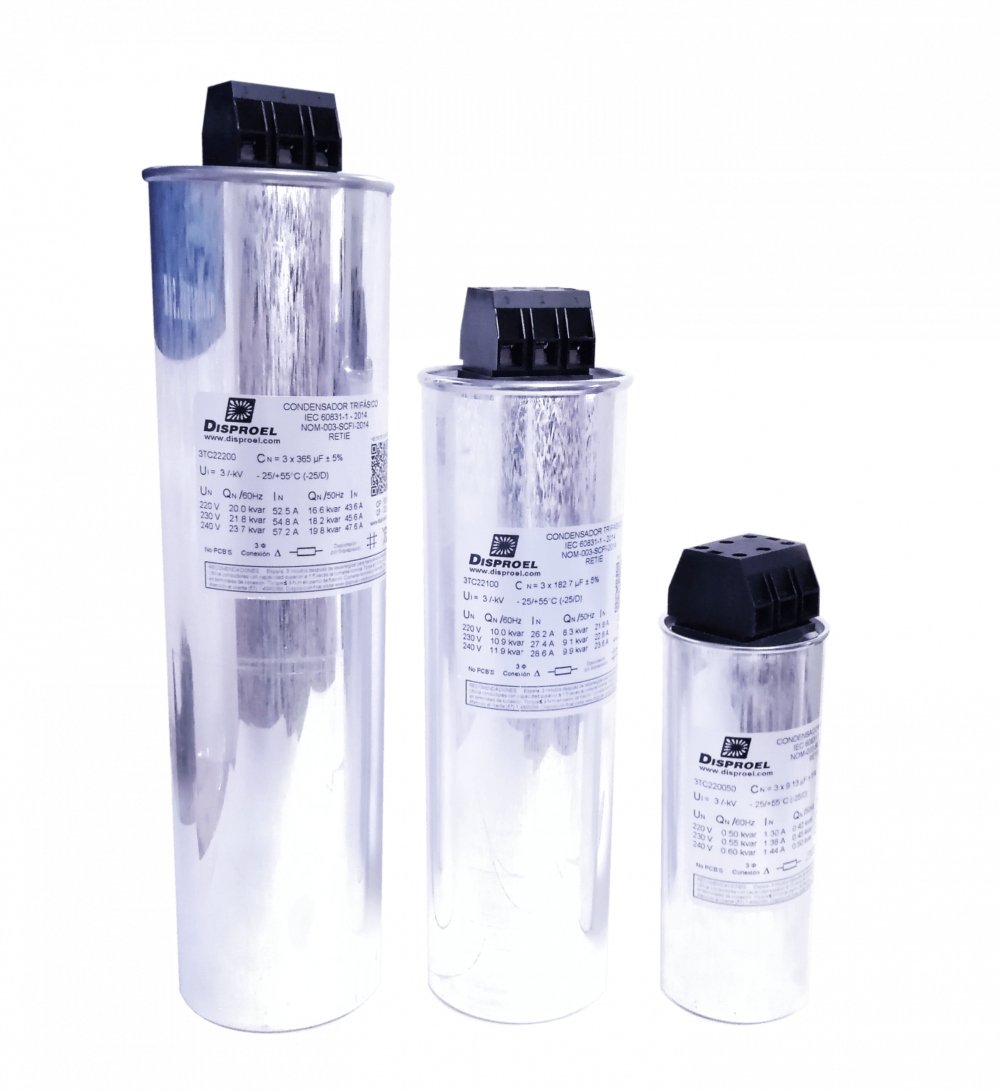 Condensador trifasico modular 40kvar440V Disproel S.A Condensadores