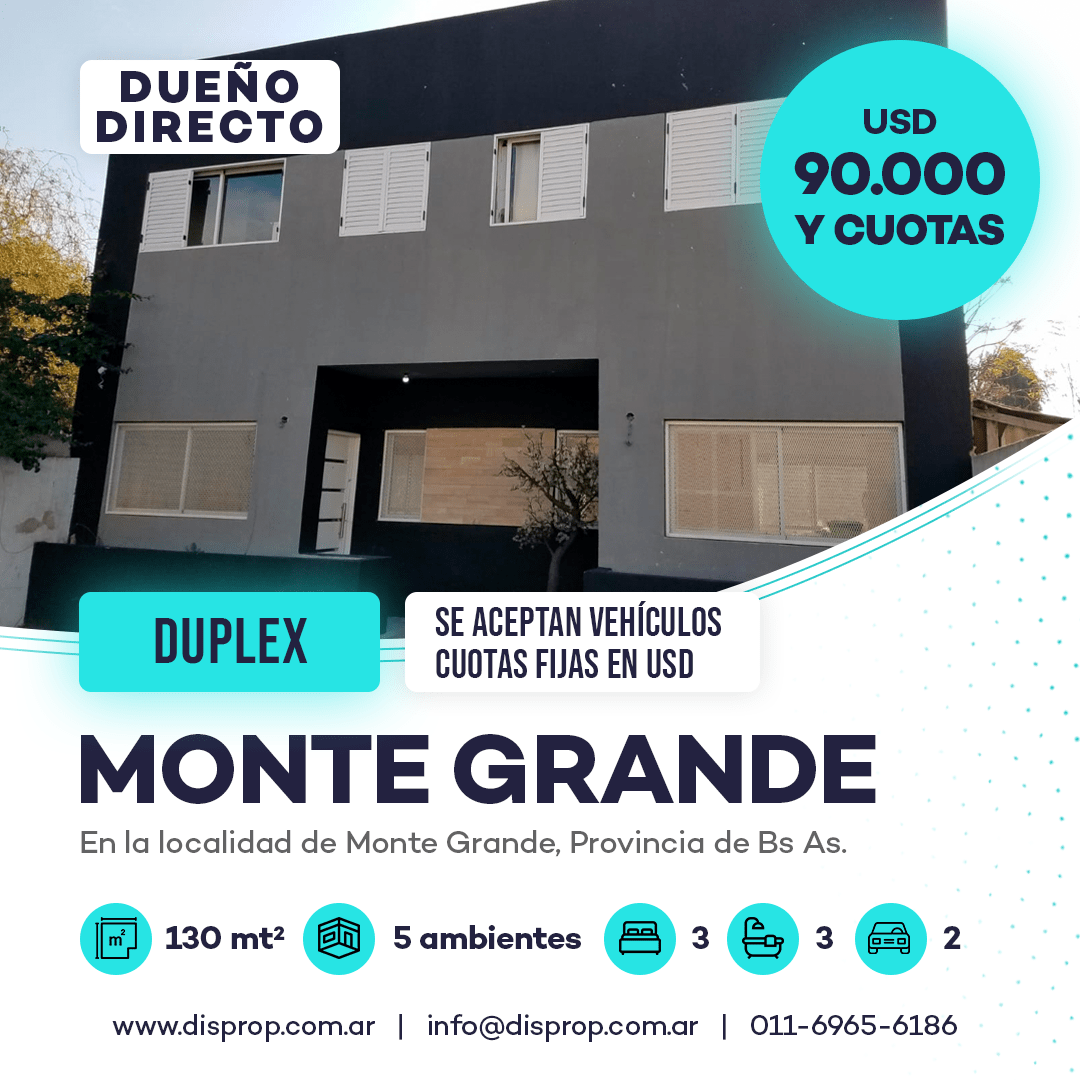 Duplex Monte Grande DisProp